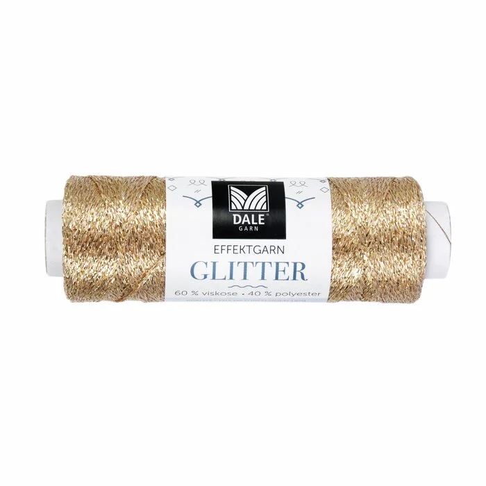 Fynd Glitter effekttråd guld,