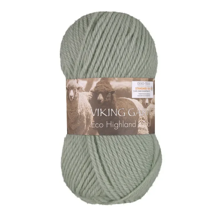 Highland ECO 100% Ull 50gr/110m Ljus grön 235 Lägg i varukorgen