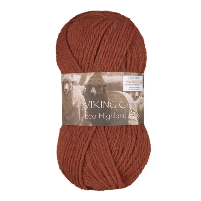 Erbjudande Highland ECO 100% Ull 50gr/110m Rödbrun 252