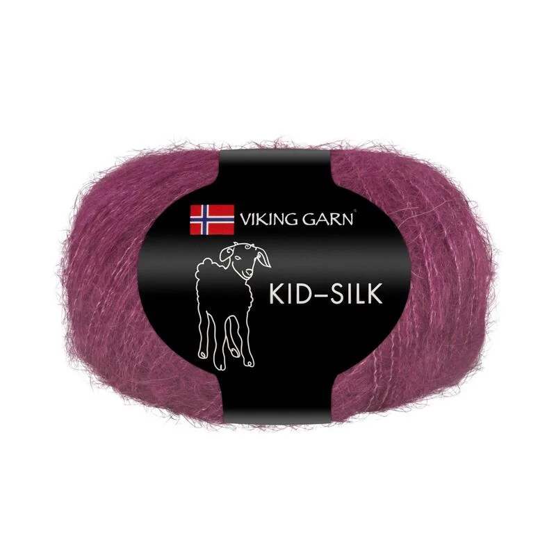 Kid silk 25gr 200m Mörklila Begränsad tid