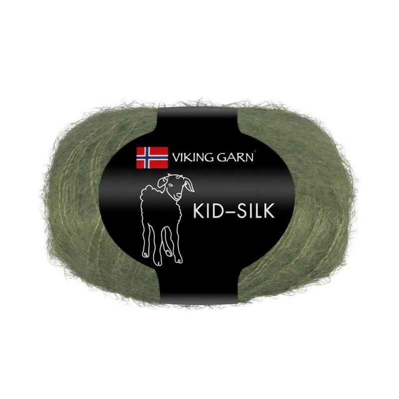 Utförsäljning Kid silk 25gr 200m Olivgrön