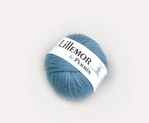 Lillemor 25 g merinoull Jeans 882809 risnedsättning