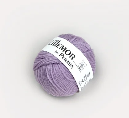 I lager Lillemor 25 g merinoull Ljuslila 882804