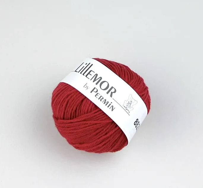 Populärt val Lillemor 25 g merinoull Röd 882816