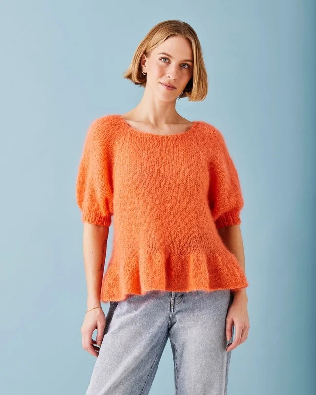 Stickmönster till Bella 8932100 Raglantröja m puffärm o volang Premium