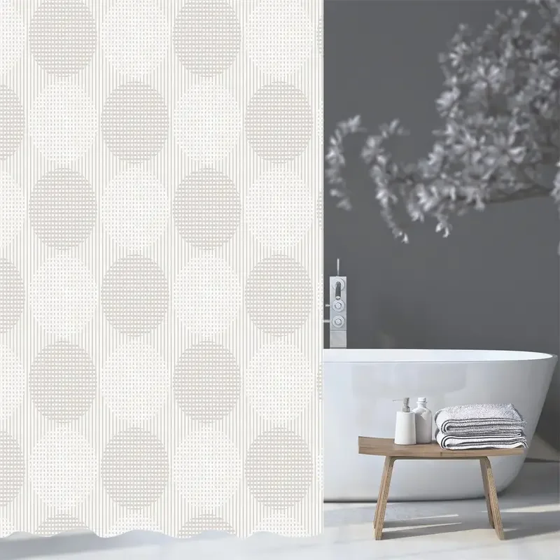 Begränsat antal Duschdraperi, beige Aron
