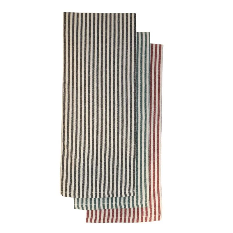 Recycle kökshandduk 50*70 cm randig Erbjudande