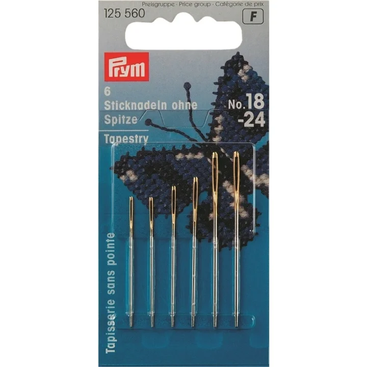 Broderinål med trubbig spets, No. 18-24 Kundfavorit