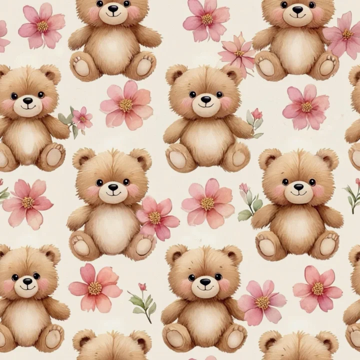 risnedsättning Blommig teddy tät