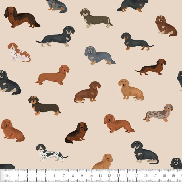 Beställ idag Love dachshund beige