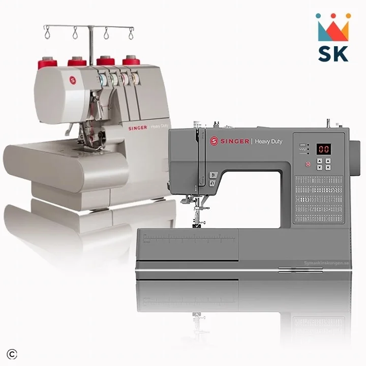 Erbjudande Singer Heavy Duty 6605C symaskin och Singer 14HD854 overlockmaskin