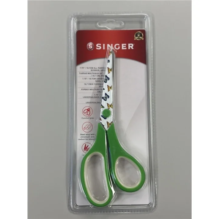 SINGER SAX 19,7 CM Grön med fjärilar Endast denna vecka