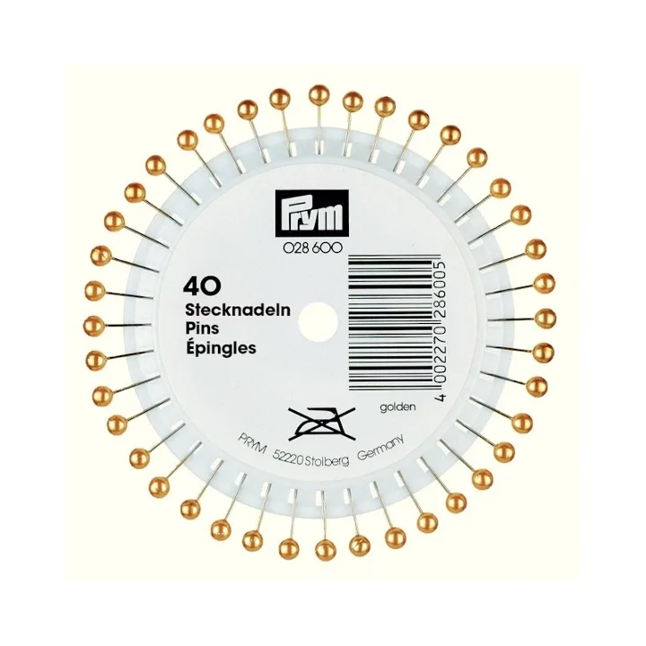 KNAPPNÅL GULD 0.65 x 38 MM PÄRLEMO GL. 40 ST. Erbjudande