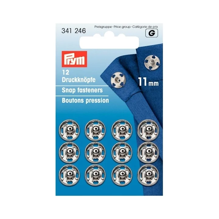 Endast denna vecka Tryckknappar, 11mm, silverfärgade