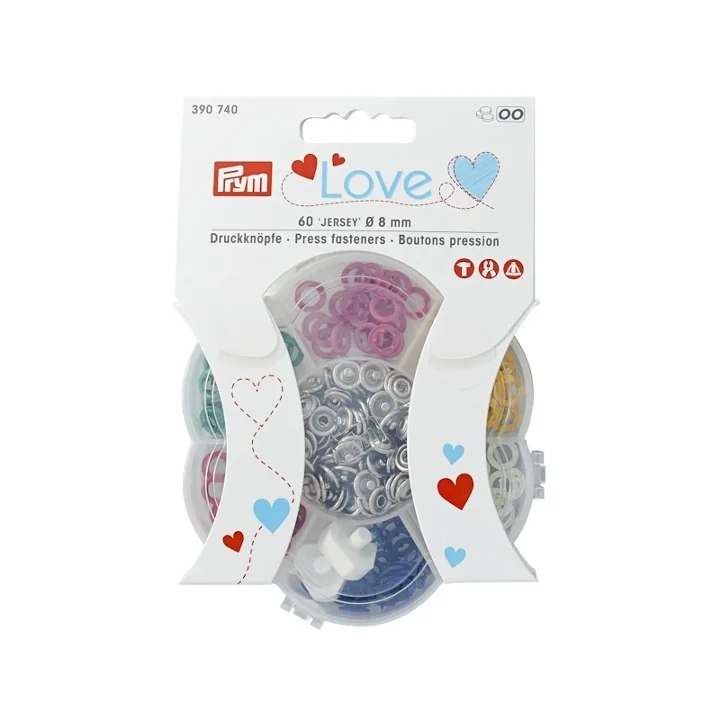 Prym Love Sortimentsbox Jerseytryckknapp mini 8mm Sänkt pris