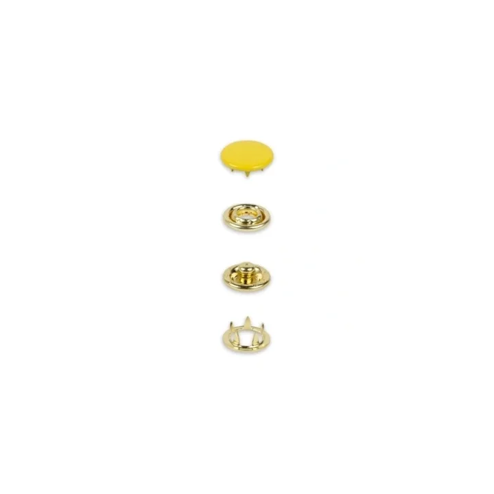 Tryckknappar Jersey, 12 mm, gul 20st Snabb leverans