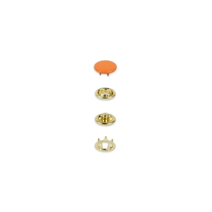 Tryckknappar Jersey, 12 mm, orange 20st Rabatter