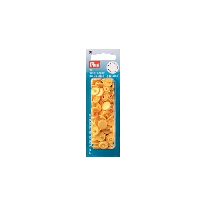 Premium Color Snaps - Tryckknapp, Banan
