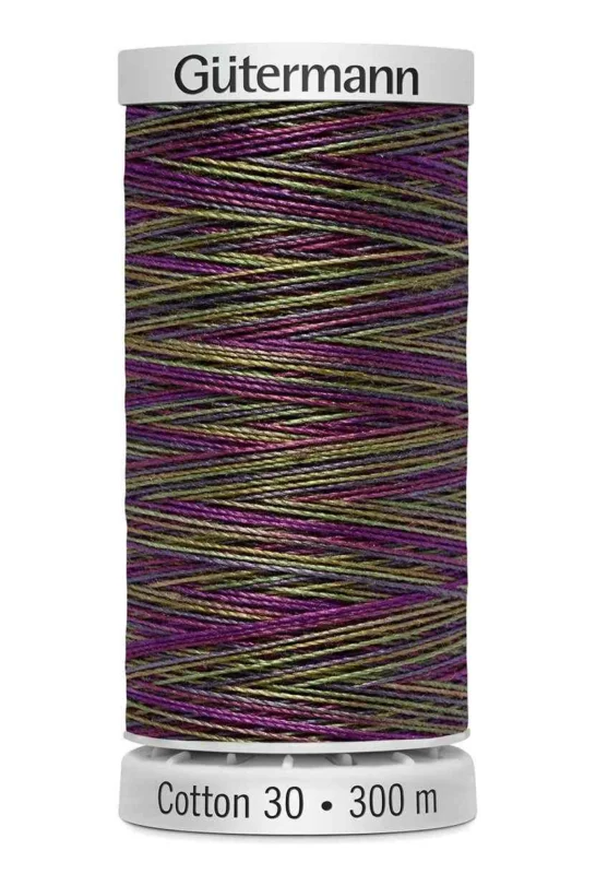Outlet Cotton 30 Melerad Khakigrön-Ceriselila / 4045