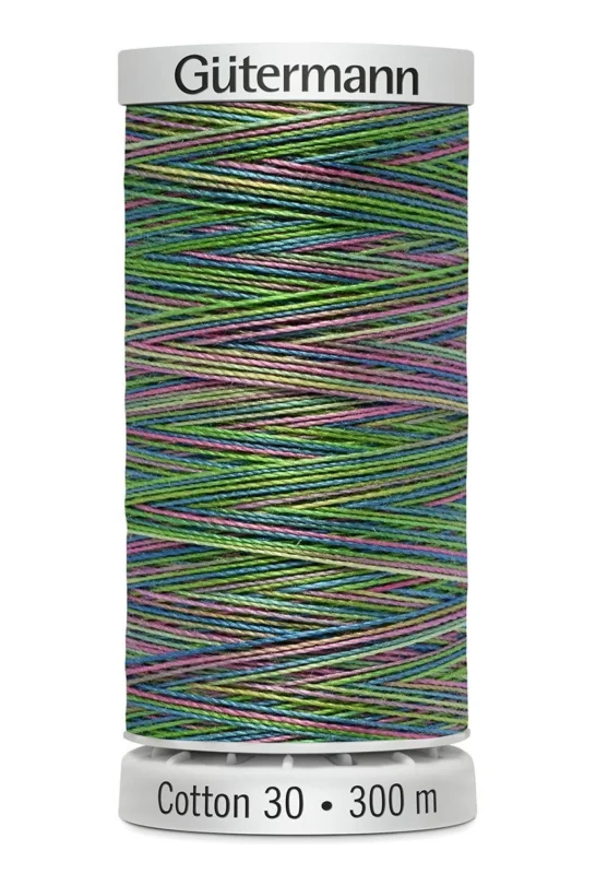 Erbjudandepris Cotton 30 Melerad Grön-Blå-Rosa / 4124