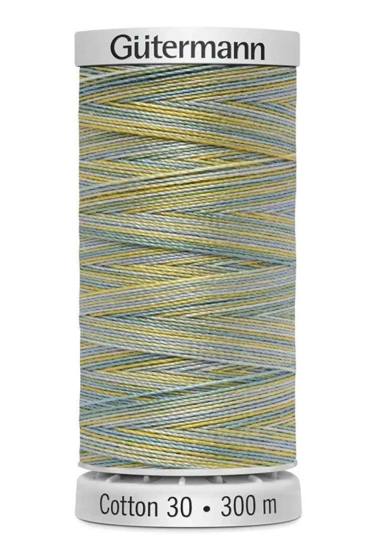 Cotton 30 Melerad Ljusgul-Ljusblå / 4125 I lager