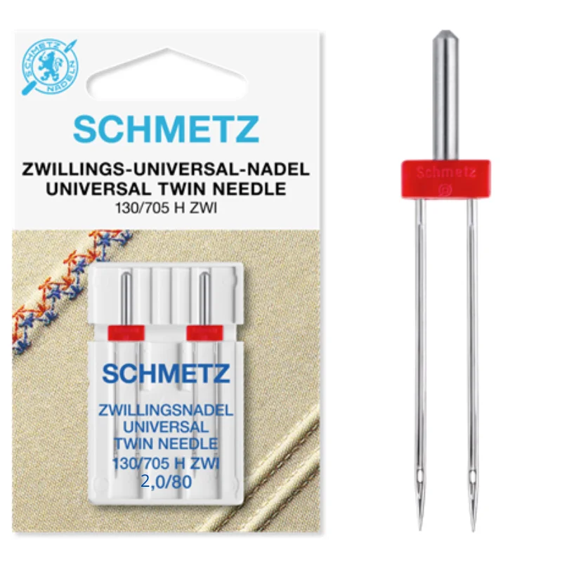 Tvillingnål Universal 2,0mm 2st - 80/12 – Schmetz Outlet