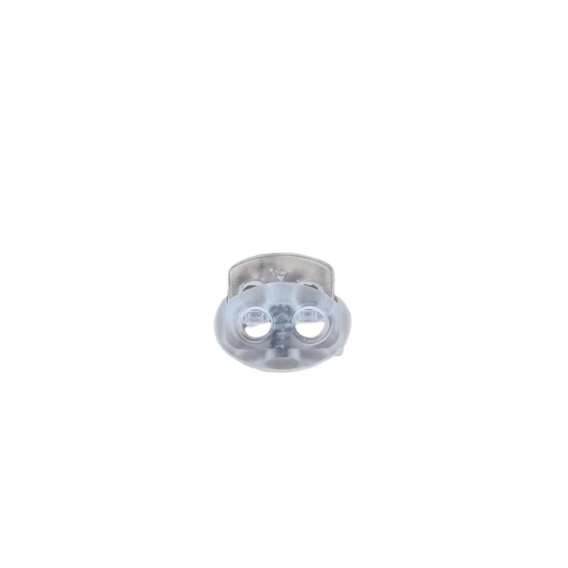 Snörstopp dubbel - 4 mm - Transparent Kundfavorit