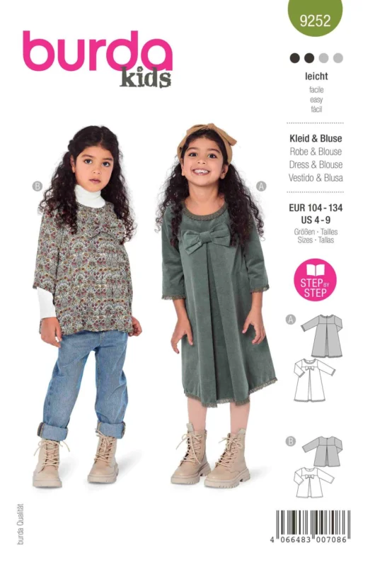 Burda Mönster 9252 - Klänning & Blus Kundfavorit
