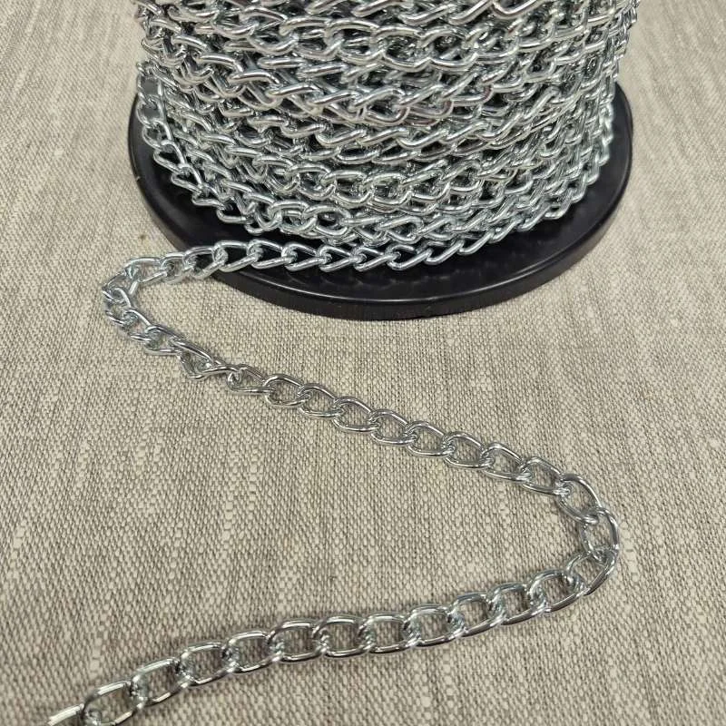 Extra rabatt 2m Metallkedja 7 mm - Silver