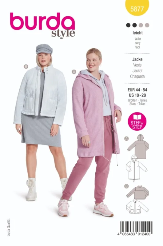 Burda Mönster 5877 - Jacka Fynd