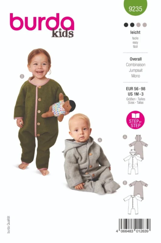 Endast denna vecka Burda Mönster 9235 - Byxdress