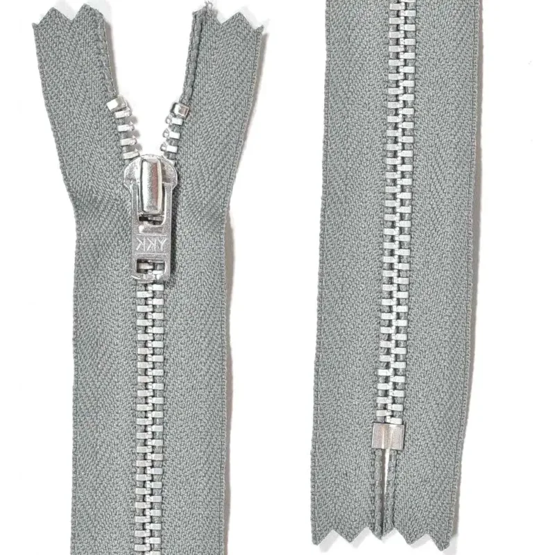 Byxlås silvermetall 4 mm YKK Rabatter