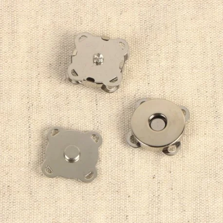 2st Magnettryckknappar 19 mm - Silverfärgad Nyhet