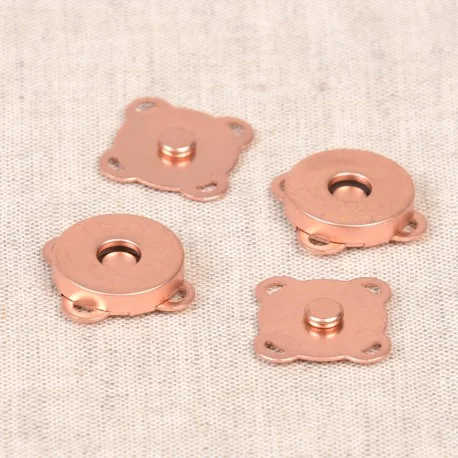 Trygg betalning 2st Magnettryckknappar 19 mm - Roséguld