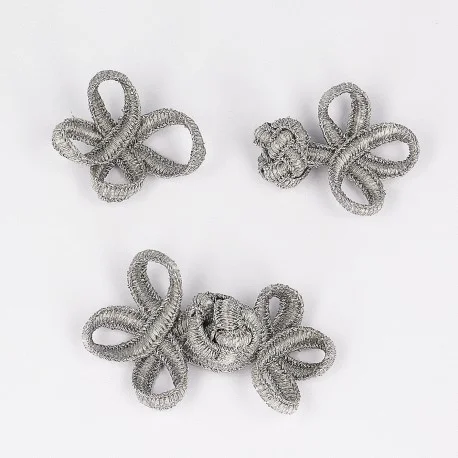 Agraffspänne 6 cm - Silver Rea