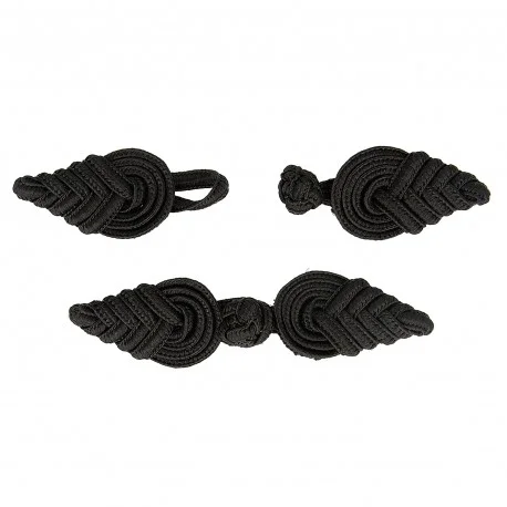 Agraffspänne 10 cm - Svart Premium