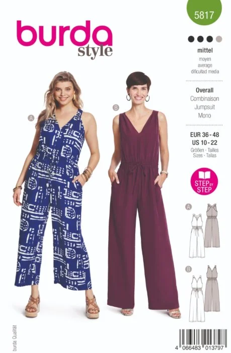 Burda Mönster 5817 - Jumpsuit Outlet