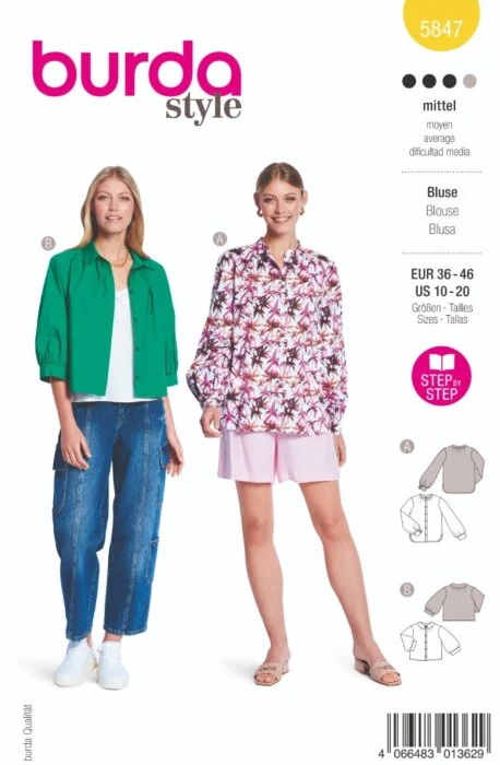 Burda Mönster 5847 - Blus Begränsat antal