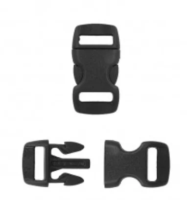 Populärt val Klickspänne 10mm svart 4st