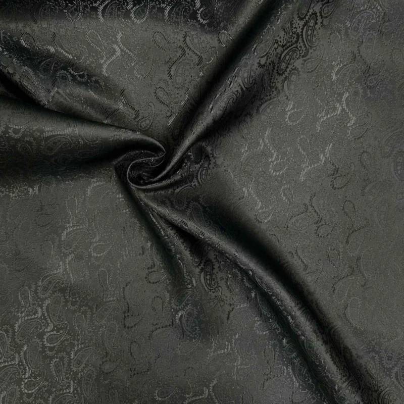 Snabb leverans Fodertyg Jacquard - Svart