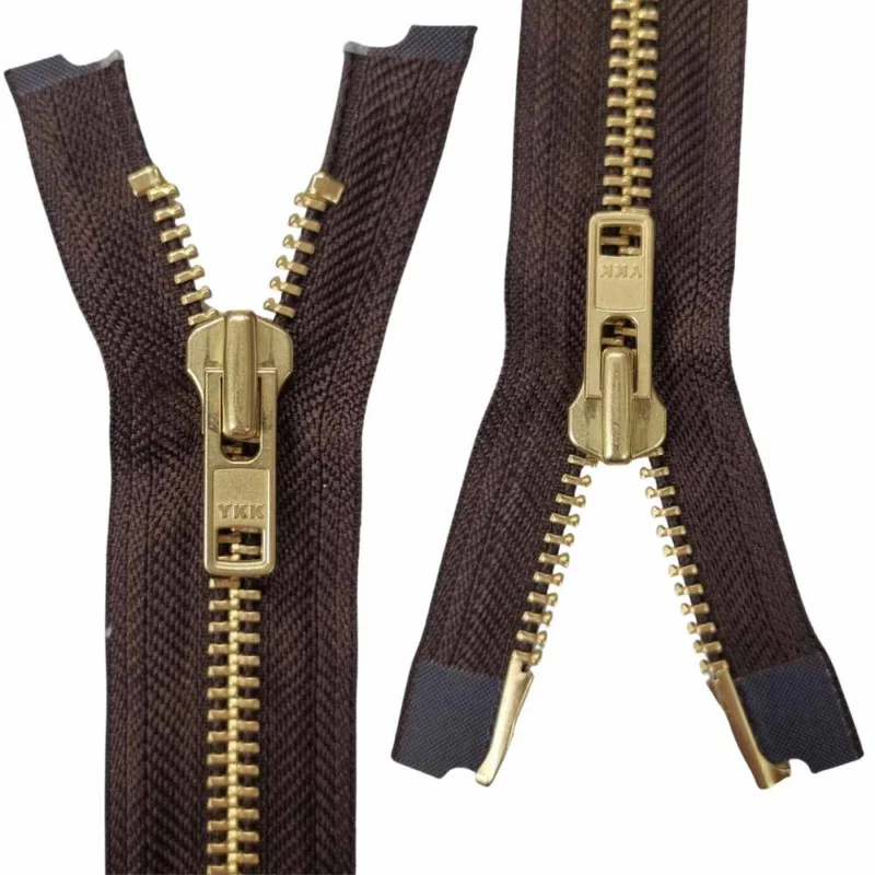 2-vägs Guldmetall Dragkedja - 8 mm YKK Endast denna vecka