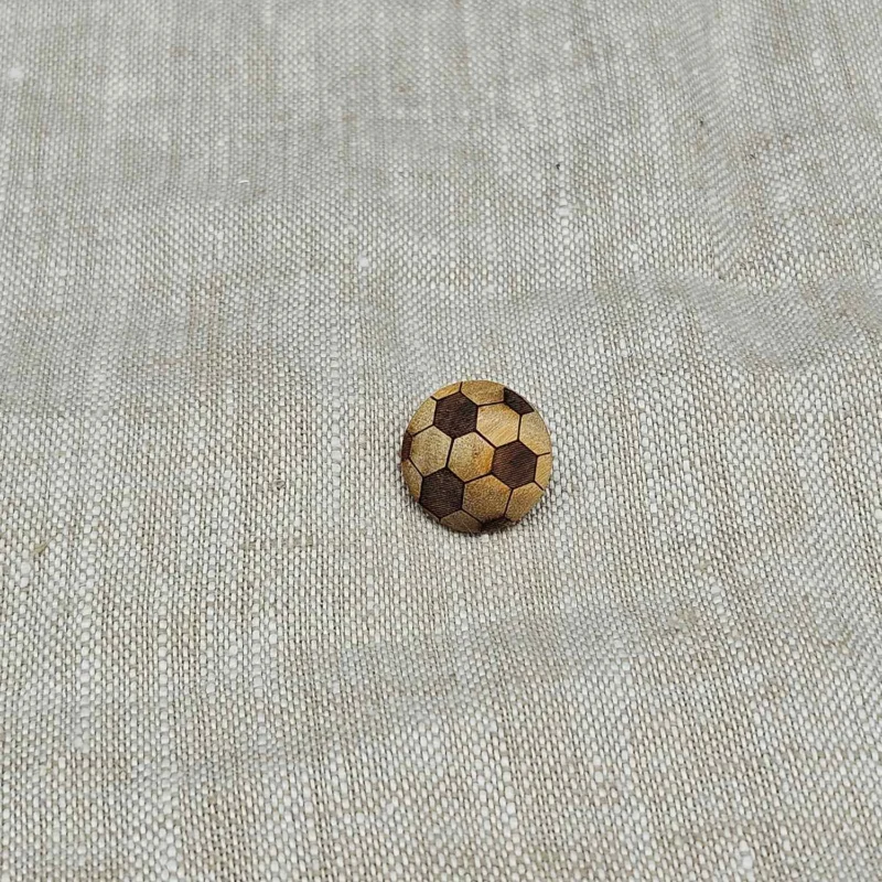 Beställ idag Träknapp Fotboll 15mm