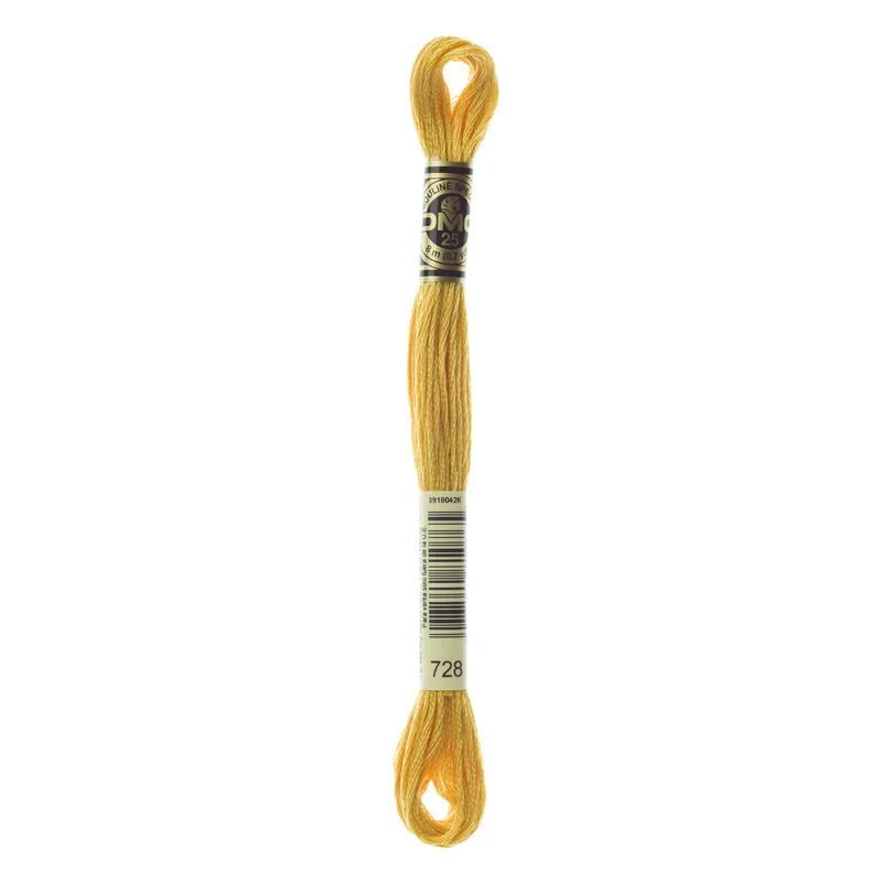 DMC Mouliné Spécial 728 Mustard Billigare