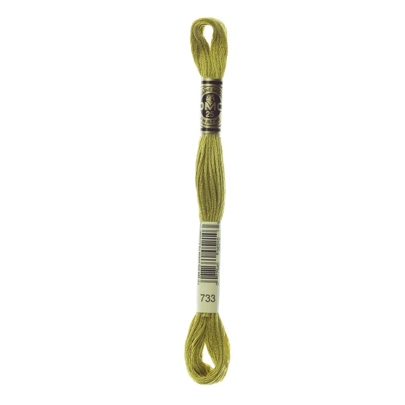 DMC Mouliné Spécial 733 Golden Green Snabb leverans