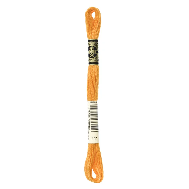 Nyhet DMC Mouliné Spécial 741 Mandarin