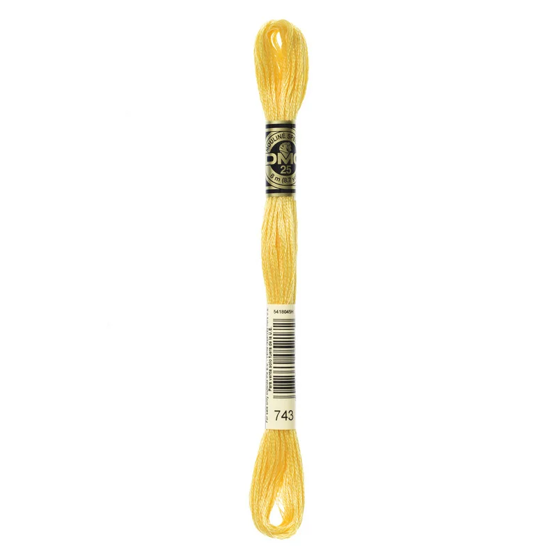 DMC Mouliné Spécial 743 Banana Rabatt