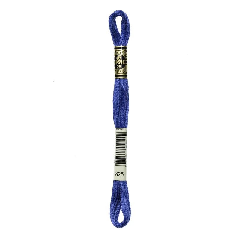 risnedsättning DMC Mouliné Spécial 825 Metallic Gentian Blue