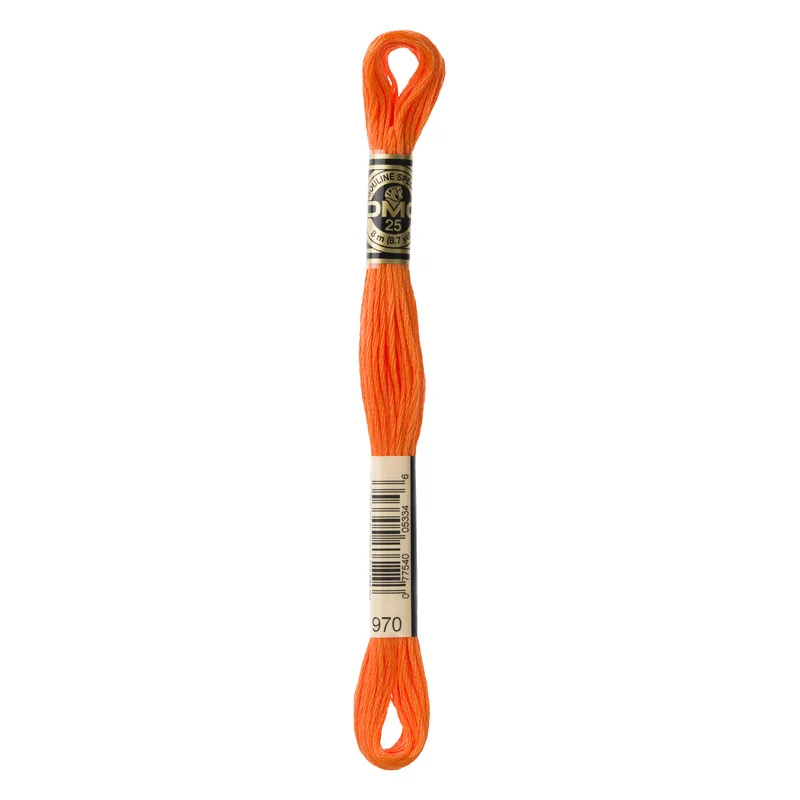Lågt pris DMC Mouliné Spécial 970 Neon Orange