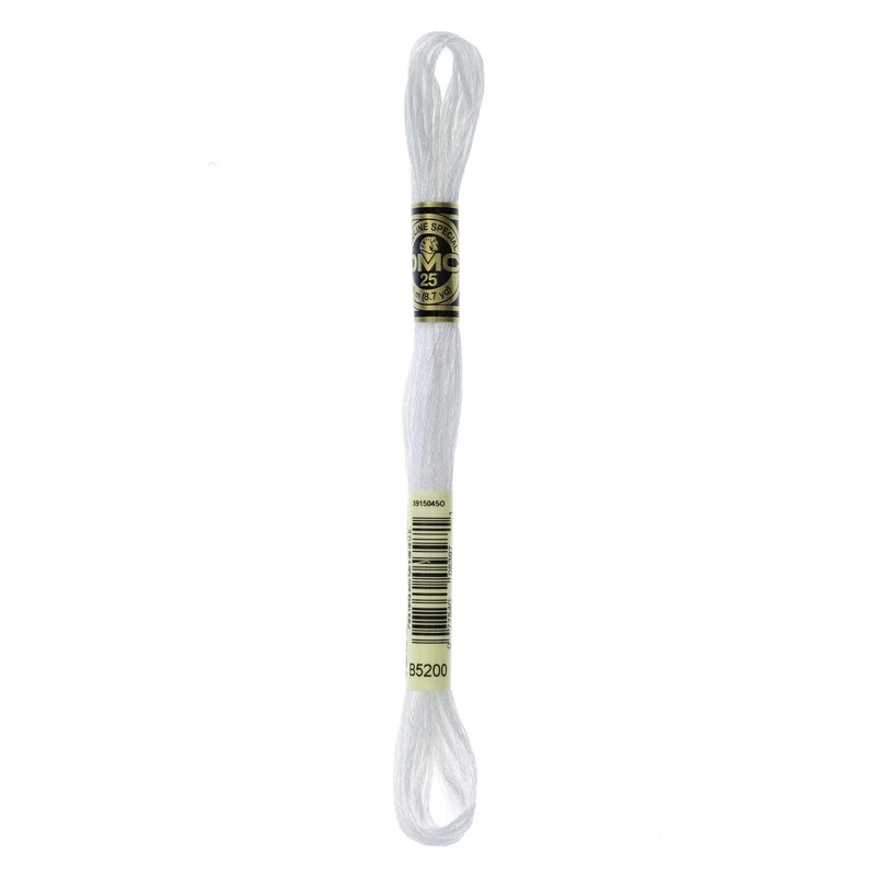 DMC Mouliné Spécial B5200 Pearlescent White Light Endast idag