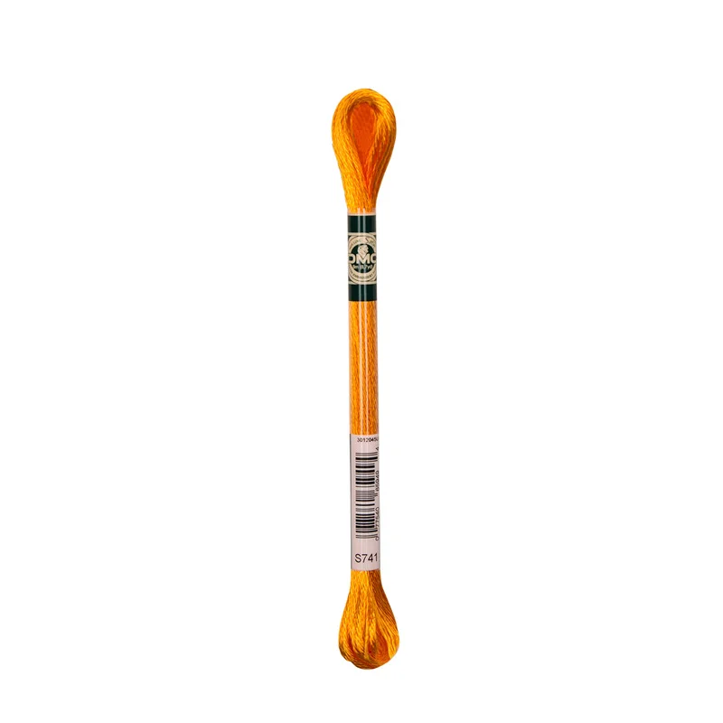 DMC Mouliné Satin 741 Mandarin Endast idag
